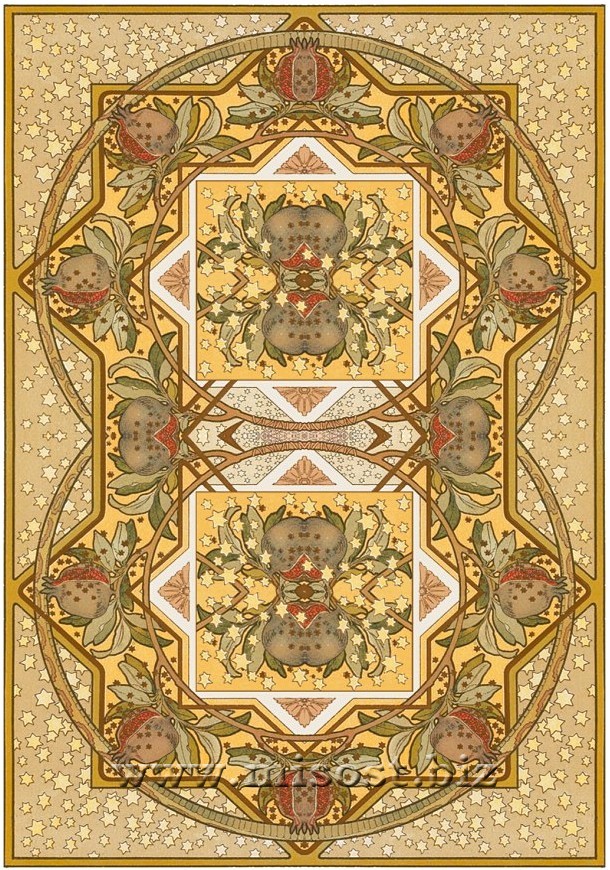Astrological Oracle Cards. Art Nouveau